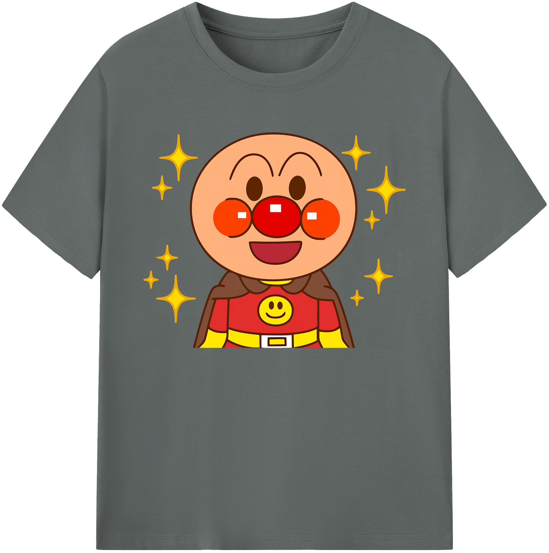 （画像用） アンパンマン Anpanman 綿100％ メンズ半袖Tシャツ｜肌触りやわらか＆通気性